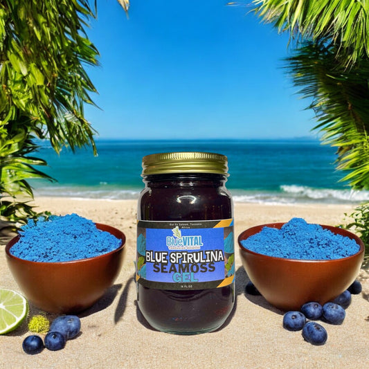 Blue Spirulina Tanzanian Seamoss Gel