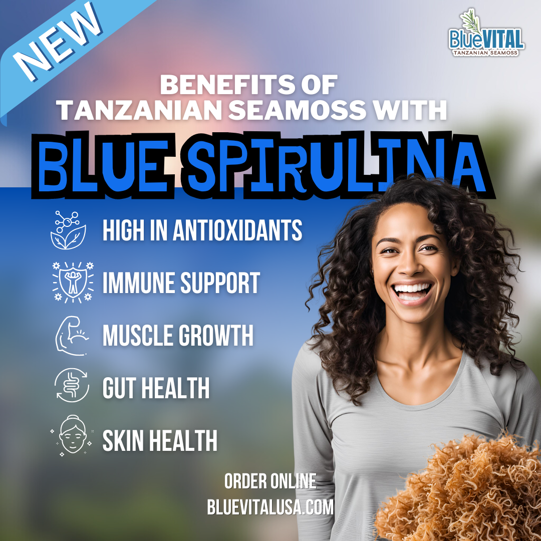 Blue Spirulina Tanzanian Seamoss Gel