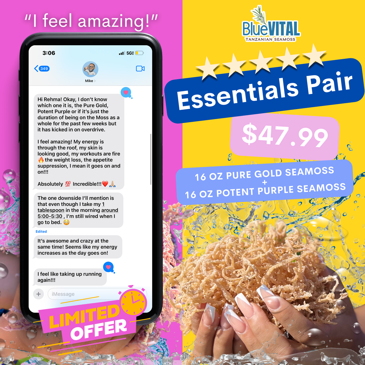 Essentials Pair (1 Pure Gold + 1 Potent Purple)