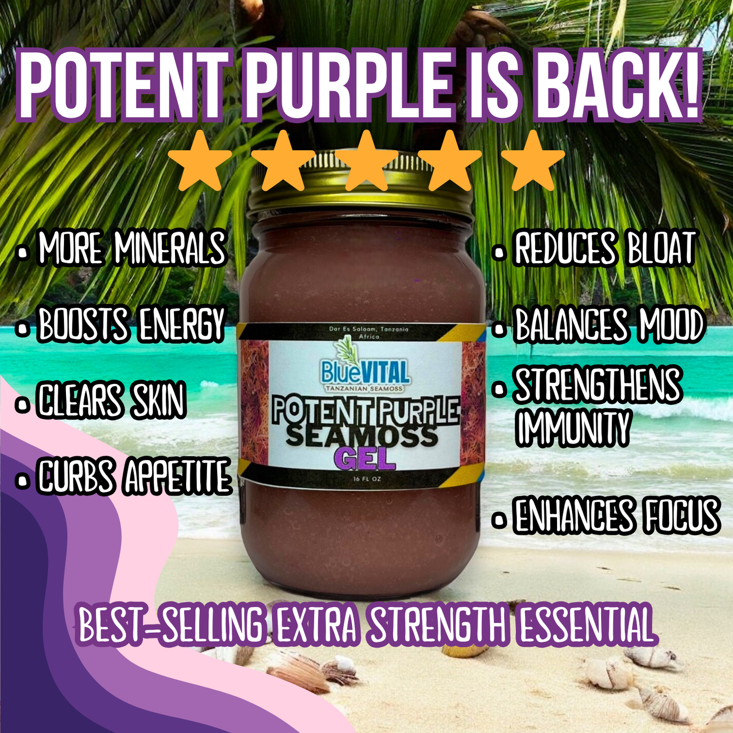 Potent Purple Tanzanian Seamoss Gel