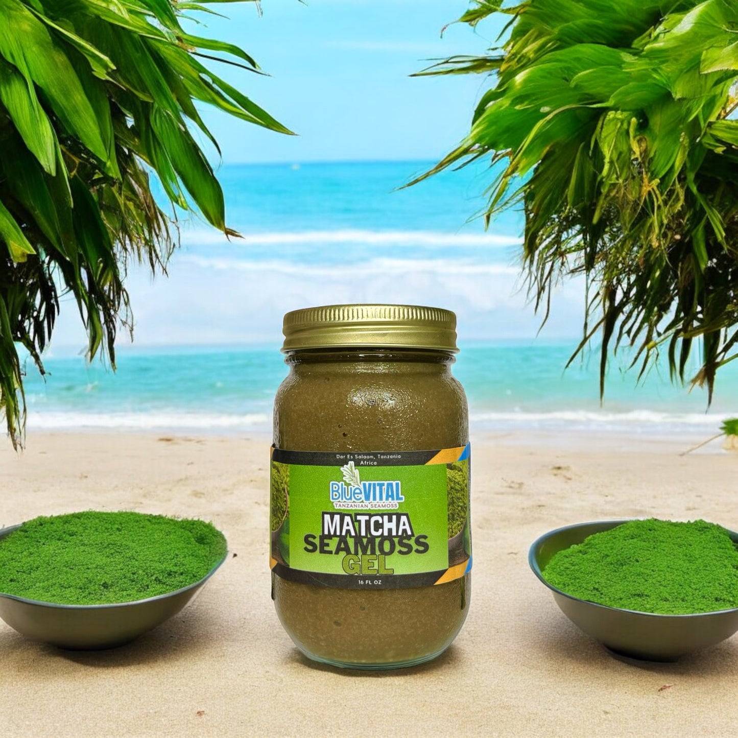 Matcha Sea Moss Gel 16 oz