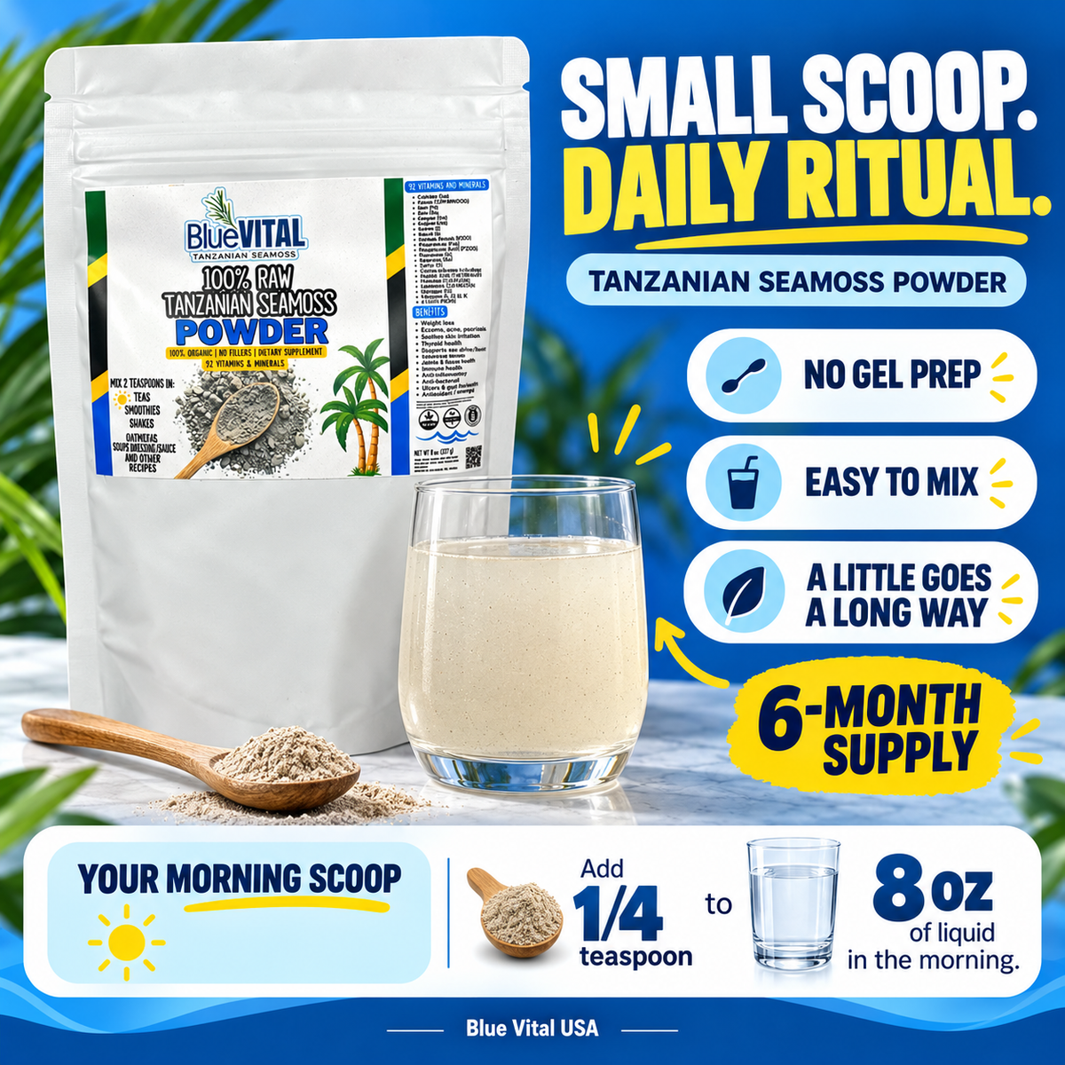 100% RAW TANZANIAN SEAMOSS POWDER
